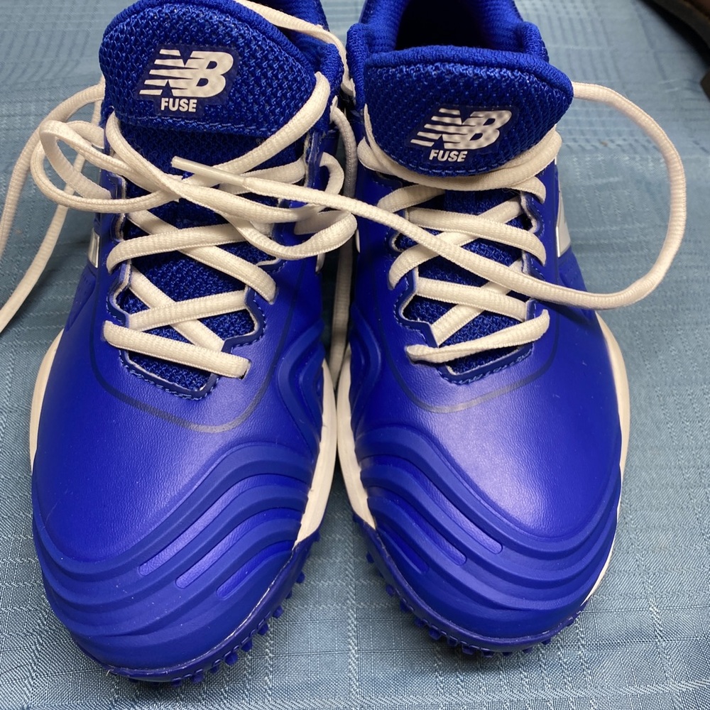 New Balance Fuse softball shoes.